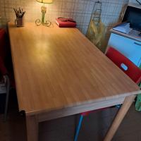 tavolo, 2 mensole, 6 sedie