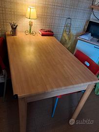 tavolo, 2 mensole, 6 sedie