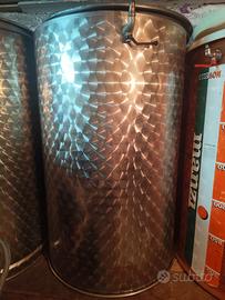 Fusto acciaio inox 18/1 per alimenti da 300 litri