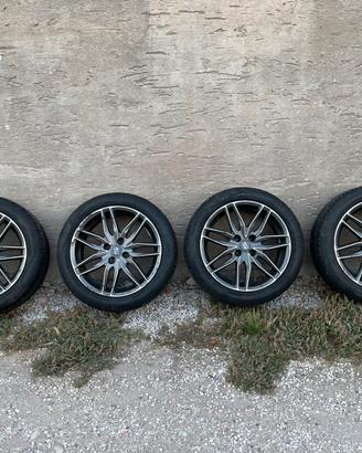 Cerchi MSW 17" 4x100 + gomme Riken estive