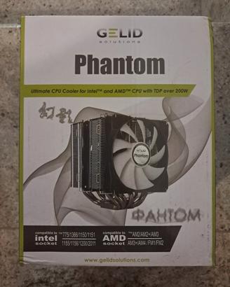 Dissipatore cpu ad aria doppia torre GELID PHANTOM