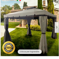 gazebo mt 3x4 solo struttura  più teli laterali