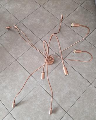 lampadario e14 moderno a 9 braccia orientabili