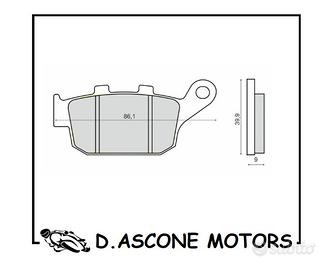 Coppia Pastiglie freno posteriori sinterizzate Hon