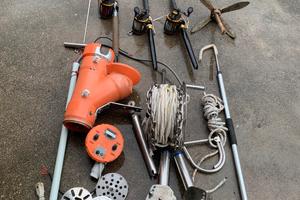 atrezzatura da pesca al tonno e altro