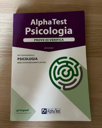 Libro Alpha test prove di verifica psicologia