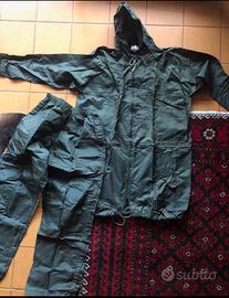 Impermeabile verde militare tg48