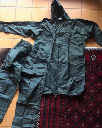Impermeabile verde militare tg48