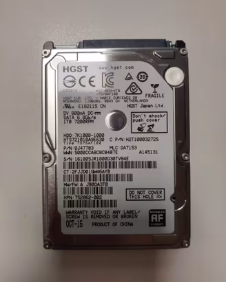 HGST 1TB 2,5" SATA 7200 RPM – HTS721010A9E630 015