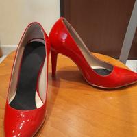 Scarpe décolleté rosse n'37