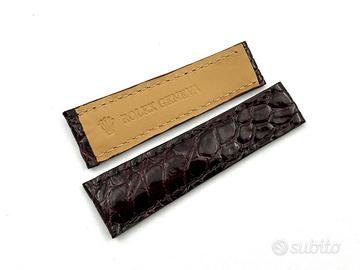 Cinturino Rolex Cocco Bordeaux 20/16mm Deployante