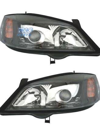 FARI XENON PER OPEL ASTRA G 97-04 FONDO NERO