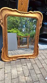 Specchiera con cornice legno stile Barocco