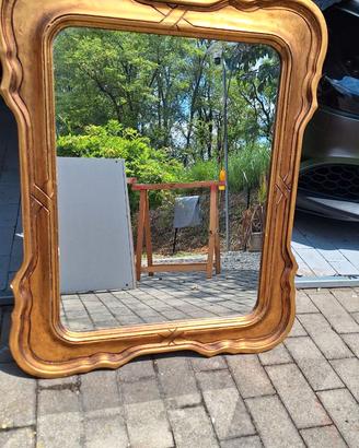 Specchiera con cornice legno stile Barocco