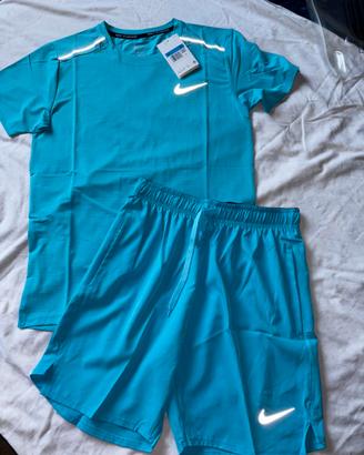Completo Nike Running azzurro Dri-FIT