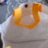 borse in cotone manici gialli mostri