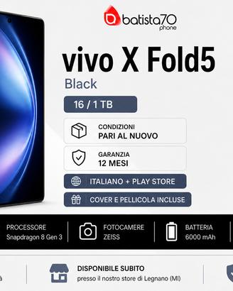 vivo X Fold5 – Black – 16 GB /1 TB