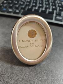 La moneta più piccola del mondo