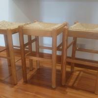 Sgabelli 3 in legno