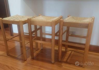 Sgabelli 3 in legno