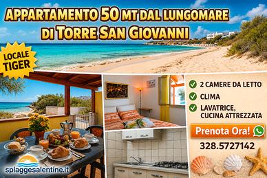 DISPONIBILE DA OGGI 50mt MARE A TORRE SAN GIOVANNI