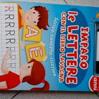 libro lavagna scrivo cancello riscrivo  4/6 anni 