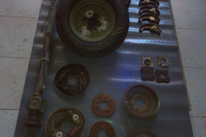 Assale post. Fiat Panda 30 e ruote carrello