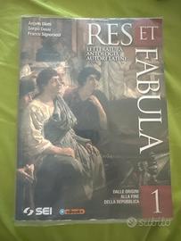Libro scolastico Res et fabula 1