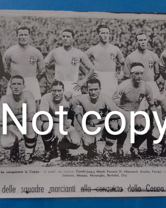 Fotografia formazione Calcio Italia Mondiali 1934