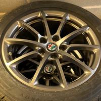 Cerchi con sensori senza gomme per alfa giulia