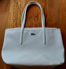 Borsa bianca cm 37x25 Lacoste