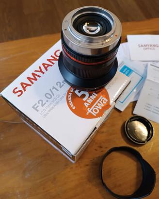 Obiettivo SAMYANG 12mm f2.0 NCS CS X Fujifilm