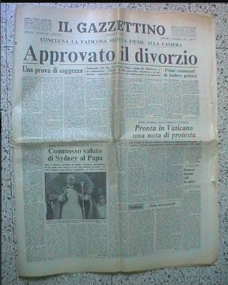 Divorzio giornali d'epoca