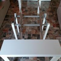 tavolo consolle allungabile 90x50/360 - bianco