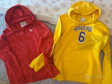 Lotto 2 felpe 13-15 anni Nike/abercrombie