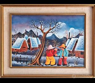 Quadro naif di Jasminka Stipetic