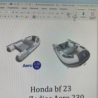 Tender Zodiac Completo con motore Honda 4tempi