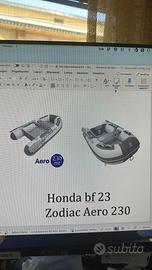 Tender Zodiac Completo con motore Honda 4tempi