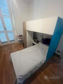 due camerette blu e rosa