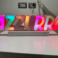 Lampada LED Personalizzata Nome - Stampa 3D