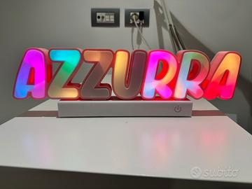 Lampada LED Personalizzata Nome - Stampa 3D