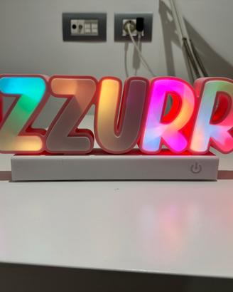 Lampada LED Personalizzata Nome - Stampa 3D