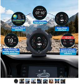 Inclinometro digitale per vettura 4x4 o camper