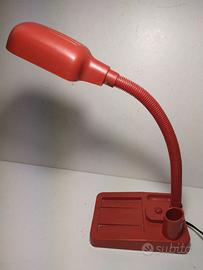 Lampada da scrivania rossa Memolux di Stilplast