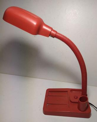 Lampada da scrivania rossa Memolux di Stilplast
