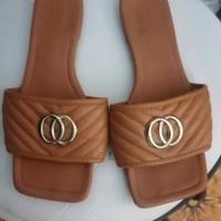 Sandali bassi marroni donna n. 39