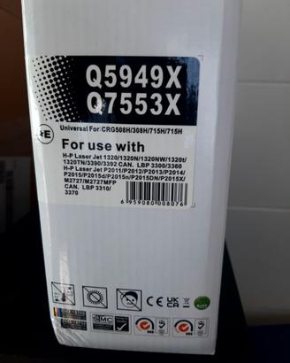 Toner compatibile hp Q 7553X Nero Alta Capacità Q