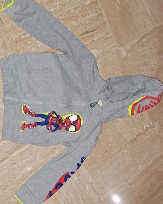 Felpa con cappuccio Spiderman Marvel - 18-24 mesi