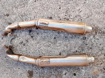 Suzuki GSX 750 E 1985 scarico completo 4in 2 epoca