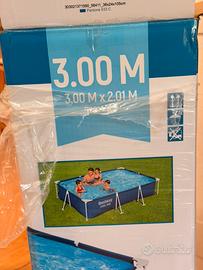 Piscina fuori terra nuova con pompa